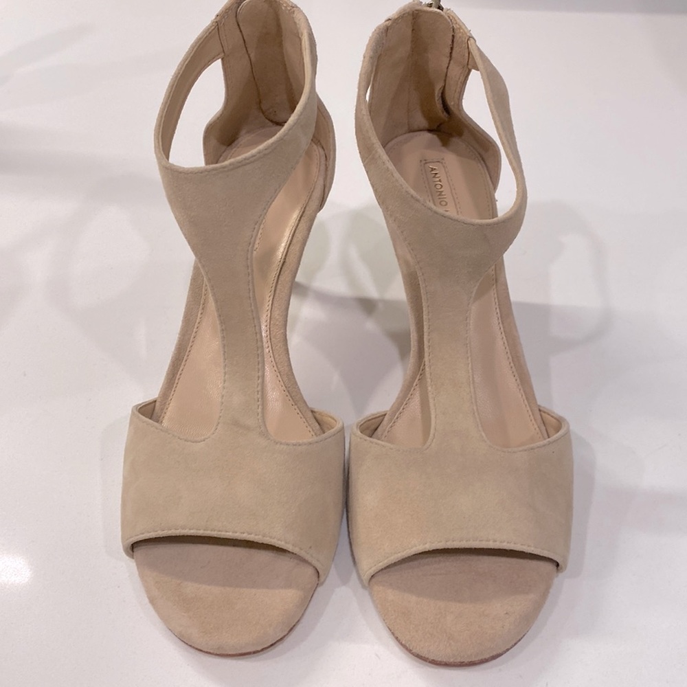 COPY - Antonio Melani Suede Zipper Back Leather Pumps, Size 7M